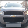 Защита радиатора "Standart" Chevrolet Captiva рестайлинг (2013-2015) чёрная купить недорого с доставкой в Губкин