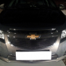 Защита радиатора "Standart" Chevrolet Cruze (2012-2015) верх, чёрная купить недорого с доставкой в Губкин