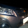 Защита радиатора "Standart" Chevrolet Cruze (2012-2015) верх, чёрная купить недорого с доставкой в Губкин