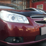 Защита радиатора "Standart" Chevrolet Epica (2006-2013) чёрная купить недорого с доставкой в Губкин