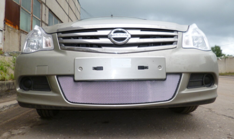 Защита радиатора "Standart" Nissan Almera хром купить недорого с доставкой в Губкин