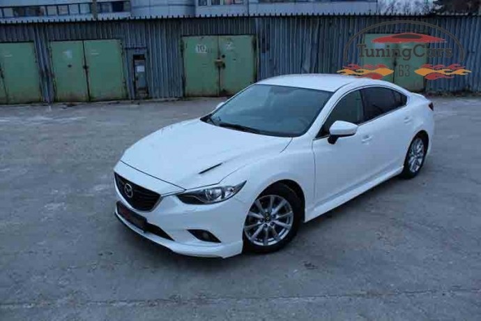 Капот "SkyActivSport" var №2 (с прорезанными жабрами) для Mazda 6 (2013-н.в.) купить недорого с доставкой в Губкин