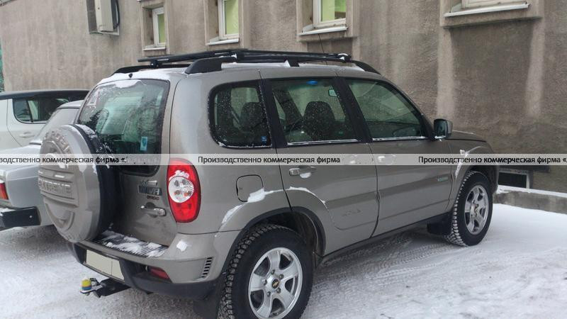 Платформа "Спринт" на B@3 2123 "Chevrolet Niv@" установка на штатные рейлинги купить недорого с доставкой в Губкин