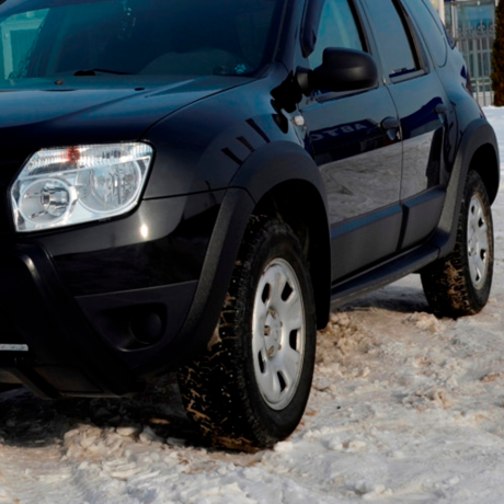 Молдинги дверей №2 "КАРТ" для Renault Duster дорестайлинг до 2015 г.в. (без комплектации) купить недорого с доставкой в Губкин
