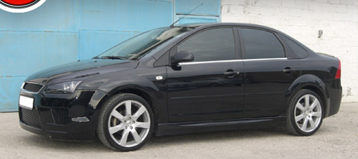 Накладки на пороги "ICС" для Ford Focus 2 (седан, хэтчбек 3-5D)(2004-2011) купить недорого с доставкой в Губкин
