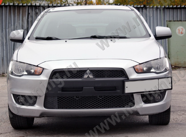Воздуховоды радиатора в передний бампер (Цельные) var №2 для Mitsubishi Lancer X (2007-2010) купить недорого с доставкой в Губкин