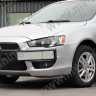Воздуховоды радиатора в передний бампер (Цельные) var №2 для Mitsubishi Lancer X (2007-2010) купить недорого с доставкой в Губкин