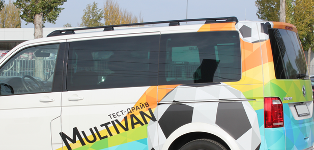 Рейлинги для Volkswagen Multivan, Caravelle, California, Transporter (2003-2022) с короткой базой Чёрный купить недорого с доставкой в Губкин