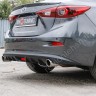 Диффузор заднего бампера var №2 (с килями) для Mazda 3 (2013-н.в.) купить недорого с доставкой в Губкин
