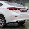 Диффузор заднего бампера var №2 (с килями) для Mazda 3 (2013-н.в.) купить недорого с доставкой в Губкин