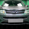Защита радиатора "Standart" Chery Tiggo 5 (2014-2016) низ, чёрная купить недорого с доставкой в Губкин