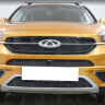 Защита радиатора "Standart" Chery Tiggo 7 (2016-2020) верх, чёрная купить недорого с доставкой в Губкин